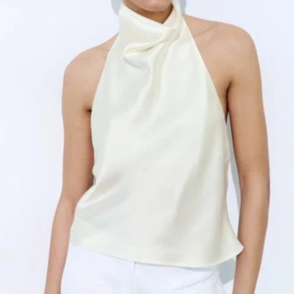 Zara Satin Halter 2069/399/712 NWT